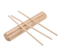 KOHAND 100 Pack Unfinished Wood Square Dowel Rods, Natural Wooden Rods 6 x 6 x 300mm, Unfinished Strong Craft Sticks Match Sticks for Arts DIY Projects Decoration Model Making