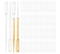 KOHAND 1000 PCS 3ml Plastic Transfer Pipettes, Clear Droppers Pipettes, Graduated Measuring Pipettes for Essential Oils, Mixing Acrylic Paints