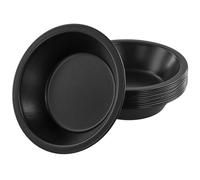 KOHAND 12 PCS Individual Round Pie Tins, 5 Inch Mini Pie Dishes Carbon Steel Black Quiche Dishes, Non-Stick Coating Tart Tins for Baking Bread Cake