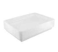 KOHAND 15 Pcs Plastic Art Activity Trays, 39.4 x 28.5 cm Plastic Serving Trays White Play Tray for Crafts and Activities, DIY Projects, Painting, Beads