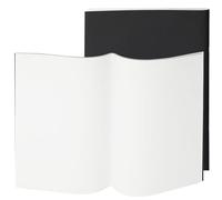 KOHAND 2 Pack A3 Sketchbook, 40 Sheets/80 Pages Black Soft Kraft Cover Sketchbook, 120 GSM Blank Paper Sketch Book for Sketching, Writing, Scrapbooking,