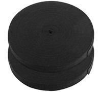 KOHAND 2 Roll 20mm x 45m Cotton Twill Tape Bias Binding Tape, Herringbone Bunting Tape for Sewing Dressmaking Webbing Craft, Black