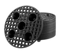 KOHAND 20 Pack 20 x 2.5 cm Plant Level Pot Elevator, Round Plant Flower Pot Holder, Plastic Plant Risers Plant Holder Support Rack for Indoor Outdoor Garden