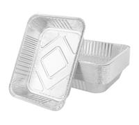 KOHAND 20 Pack 3500ml Aluminium Foil Baking Trays, Tin Foil Trays Containers for Baking, Roasting, Food Storage Takeaway