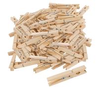 KOHAND 200 Pack Wooden Clothes Pegs, 7.2 cm Birch Wooden Laundry Pegs, Natural Colour Wood Clips for Laundry, Clothes, Towels, Craft, Photos