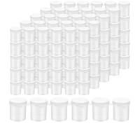 KOHAND 30 Strips 180 Pots Empty Paint Strips, 15ml Mini Paint Container with Lids, Clear Paint Pots Storage for Art, Craft