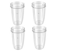 KOHAND 4 Pack 24OZ Replacement Blender Cups, Juicer Cups Compatible with Nutribullet 600W and 900W Blenders, Blender Accessories