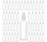 KOHAND 50 Pack 120ml Plastic Spray Bottles, Clear Travel Containers with Caps, Mini Mist Sprayer Small Plastic Spray Bottles for Perfume, Cosmetic, Liquids