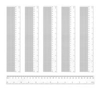 KOHAND 50 PCS 12 Inch Clear Plastic Rulers, 30cm Ruler Multipack Plastic Measuring Ruler, Shatterproof Transparent Straight Rulers for Office Supplies School