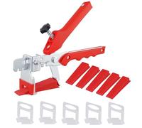 KOHAND 701 PCS 2 mm Tile Leveling System, Includes 200 PCS 7.5 cm Wedges, 500 PCS 2 mm Tile Spacers Clips with 1 Tile Leveling Pliers for Floor Wall Ceramic Tile Stone Installation