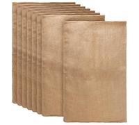 KOHAND 8 Pack Natural Hessian Sacks, 50 x 80cm Jute Sacks,Large Burlap Sacks Potato Storage Sack for Vegetables, Beans, Frost Protection, Hold 25 Kg