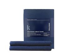 KOHDA LIVING Navy Blue Hand Towels for Bathroom, 2-Pack - Silver Infused 100% Organic Cotton Luxury Guest Towels, 600 GSM, 23.6"x17.7" - Soft Thick Absorbent Lint-Free Bathroom Hand Towel Set