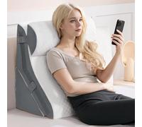Kohentact 3-in-1 Orthopedic Bed Wedge Pillow Set Memory Foam Adjustable 9&14'' Folding Triangle Pillow for Leg Knee Support