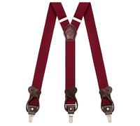 Kohentact Braces for Men Trousers with Clip and Button Attachment Options, Includes 6 Buttons, 1.4 Inch Width Y-Shape for Heights up to 6'7", Stainless Steel, XL Elasticity Adjustment Suspenders