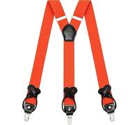 Kohentact Braces for Men Trousers with Clip and Button Attachment Options, Includes 6 Buttons, 1.4 Inch Width Y-Shape for Heights up to 6'7", Stainless Steel, XL Elasticity Adjustment Suspenders