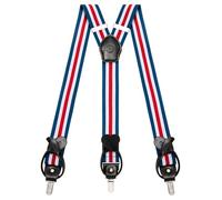 Kohentact Braces for Men with Clip and Button Attachment Options, Includes 6 Buttons, 1.4 Inch Width Y-Shape for Heights up to 6'7", Stainless Steel, XL Elasticity Adjustment Suspenders