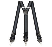 Kohentact Braces for Men with Clip and Button Attachment Options, Includes 6 Buttons, 1.4 Inch Width Y-Shape for Heights up to 6'7", Stainless Steel, XL Elasticity Adjustment Suspenders