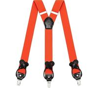Kohentact Braces for Men with Clip and Button Attachment Options, Includes 6 Buttons, 1.4 Inch Width Y-Shape for Heights up to 6'7", Stainless Steel, XL Elasticity Adjustment Suspenders