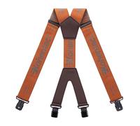 Kohentact Men’s Industrial Strength Suspenders 2-Inch Wide X-Back Heavy Duty Braces Strong Metal Clips, Elastic Adjustable