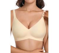 Kohentact Women's Wireless Seamless Bra Ultra-Soft Push Up Full Coverage Bralette Everyday Comfort & Support