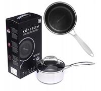 KOHERSEN Saucepan with lid Black Cube 16cm