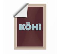 KOHi Type Study Typography Unframed Wall Art Print A1 (84.1×59.4cm), Wall Decor for Living Room, Bedroom, Office & Home, Art Gift