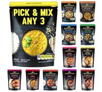 Kohinoor Pick & Mix Any Ready Meals & Cooking Sauces 300-375g | Authentic Indian Heat & Eat Meals | Quick & Easy Gourmet Dishes | Premium Ingredients | All Variety Pack (3)