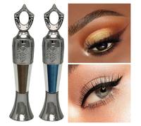 Kohl Eyeliner Black Powder - Natural Mineral Waterproof Eyeliner for Eyeshadow, Brow & Eye - Intense Color, Long Lasting Khol Makeup (Brown+Blue)