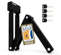 KOHLBURG Folding Lock Security Lock [9 mm Thick Folding Links, 100 cm Long] - Bicycle Lock with Bracket & 4 Keys - Bicycle Lock for e-Scooter, Scooter, e-Bike & Bike Lock high Security