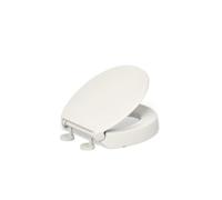 Kohler 25876-96 Hyten Elevated Quiet-Close Toilet Seat, Biscuit, Round