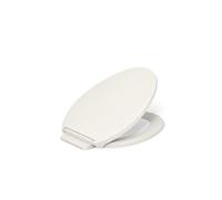 KOHLER 27331-96 K-27331-96 Glissade ReadyLatch Quiet Close Elongated Toilet Seat, Biscuit