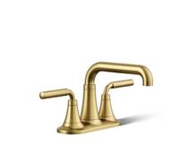 Kohler 27414-4-2MB Tone Center Set Bathroom Sink Faucet, Vibrant Brushed Moderne Brass