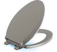KOHLER 75796-0 Cachet Nightlight Quiet-Close with Grip-Tight Toilet Seat