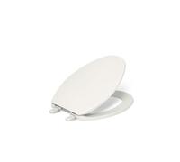 KOHLER K-4774-96 Brevia with Quick-Release Hinges Elongated Toilet Seat, Biscuit