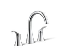 Kohler Simplice 27390-4-CP SIMPLICEWidespread Bathroom Sink Faucet, 1.2 GPM, Polished Chrome