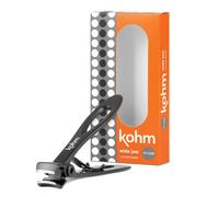 KOHM Nail clippers for Thick Nails - Heavy Duty Sharp Wide Mouth Professional Fingernail and Toenail clippers for Men Women Seniors Black