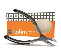 KOHM Nail Clippers - Heavy-Duty, Stainless-Steel Chiropodist-Style Toenail Cutters for Thick Nails