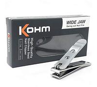 Kohm WHS-448L Heavy Duty, Straight Blade, Large Wide Jaw Toenail Clippers for Thick or Fungal Toenails for Men, Seniors, Adults