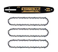Kohnkd 20-Inch Laminated Chainsaw Bar, .325" Pitch .050" Gauge, 80 Drive Links HLN250 for Husqvarna 445(e), 450(e), 545(MII), 550XP(MII) and 450 Rancher（3 chains+1 bar）