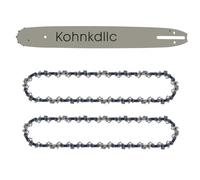 Kohnkdllc 20 inch 3/8 050 70dl 2 Pack Chainsaw Combo and 1 Guige bar kit For Echo CS-590 Poulan PP5020AV Jonsered 2063 Makita DCS510, KP-D70 72YL70X3 72LPX70CQ
