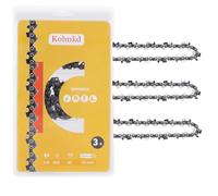 Kohnkdllc 3 pack 10 inch 3/8 050 40dl Chainsaw Chains for Echo CS-271 CS280 CS290 CS300, Remington RM1035P, Worx WG309, Sun Joe SWJ803E SWJ807E S40