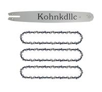 Kohnkdllc 3 x Chainsaw Chains + 1 Guide Bar for Stihl 021 023 025 017 018 028 ms 250 (3 Chains+1 Rod)