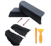 Kohnkdllc Front Door Panel Armrest Cover Fits for Honda Pilot 2009-2013 (Leather Part Only) with Removal Tool(Black)
