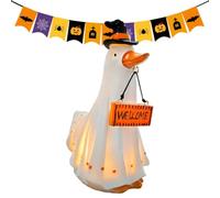 Kohnupierkt Halloween Ghost Resin Cute Warm Glow Funny Ambient Lighting