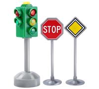 Kohnupierkt Traffic Signals Lamp Toy MiniTraffic Lights Early Educational Playthings Sign Model Stop Playset For Child Road Street Landscape Ornaments