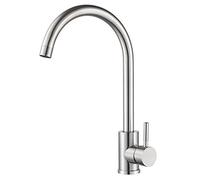Kohonby Single Handle High Arc Kitchen Faucet Stainless Steel Brushed Nickel,Commercial Single Hole Kitchen Sink Faucet,Modern One Hole Bar Sink Faucet