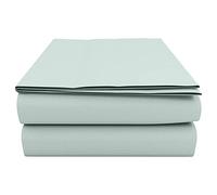 KOHSAR Duck Egg Single Flat Bedsheet - 100% Poly Cotton Flat Sheet, Soft, Skin Friendly, Breathable, Easy Iron Percale - Kid Single Flat Bed Cover