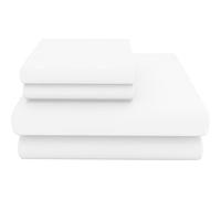KOHSAR King Size Flat Bedsheet - 100% Poly Cotton Flat Sheet, Soft, Skin Friendly, Breathable, Easy Iron Percale - Kingsize Flat Bed Cover