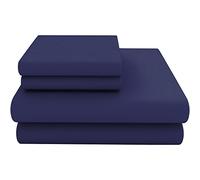KOHSAR Single Flat Bedsheet - 100% Poly Cotton Flat Sheet, Soft, Skin Friendly, Breathable, Easy Iron Percale - Kid Single Flat Bed Cover