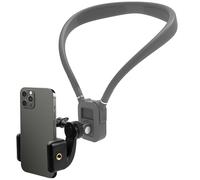 KOHUIPU Premium Neck Phone Holder for Recording, Hands Free POV/Vlog Video Filming,Content Creator Essentials,iPhone Android and All Smartphones(Gray)